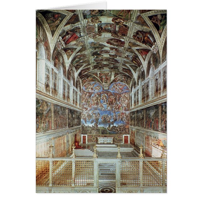 Innenansicht der Sistine Kapelle (Vorne)