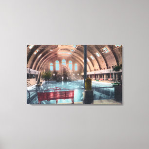 Innenansicht des NatatoriumBoise, Identifikation Leinwanddruck