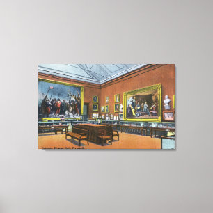 Innenansicht des Pilgers Hall Leinwanddruck