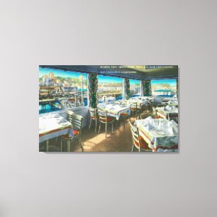 Innenansicht des Restaurants Vista Del Mar Leinwanddruck
