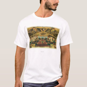 Innenansicht des Schlucht-Hotel-Aufenthaltsraums T-Shirt
