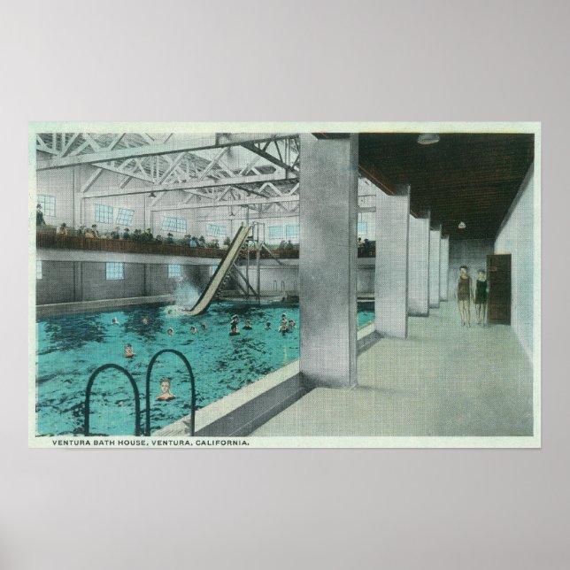Innenansicht des Ventura Bath House Poster (Vorne)