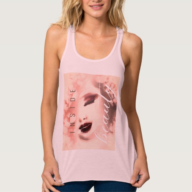 Innenansicht Wasserfarben Malerei Tank Top (Vorderseite)