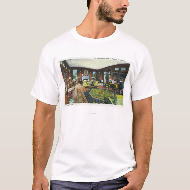 Innenansicht Wohnzimmers FDR T-Shirt (Vorderseite)