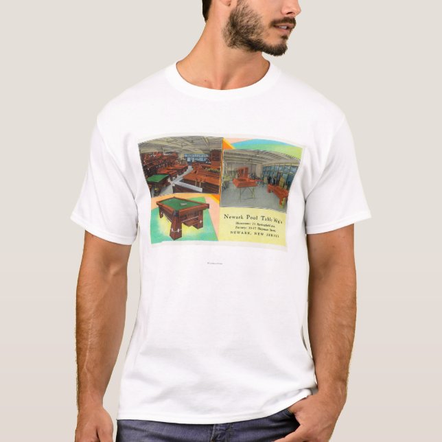 Innenansichten von Newark-Billardtisch T-Shirt (Vorderseite)