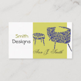 Innenarchitekt-Dekor-Grün-förderndes modernes Visitenkarte