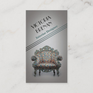 Innenarchitekt-Möbel-Visitenkarte-Schablone Visitenkarte