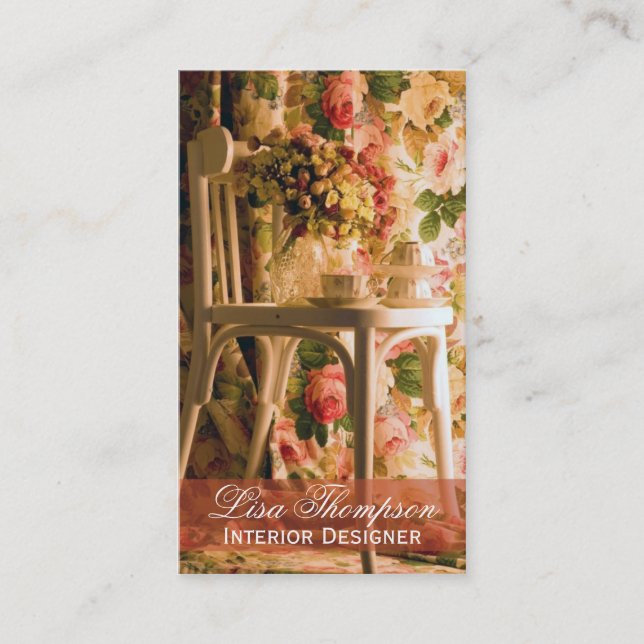 Innenarchitekt, Provence, Möbel-Dekorateur Visitenkarte (Vorderseite)