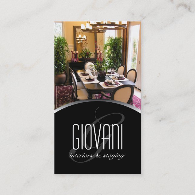 Innenarchitekt-Visitenkarte Visitenkarte (Vorderseite)