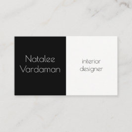 Innenarchitektur, einfach und elegant visitenkarte