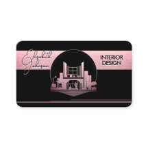Innenarchitektur oder Architekten-Logo Schwarz und