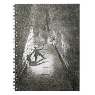 Innenaufstieg einer Pyramide, c.1780 (Stich) Notizblock