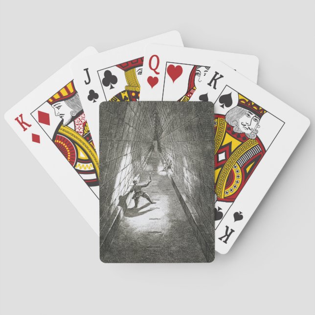 Innenaufstieg einer Pyramide, c.1780 (Stich) Spielkarten (Rückseite)