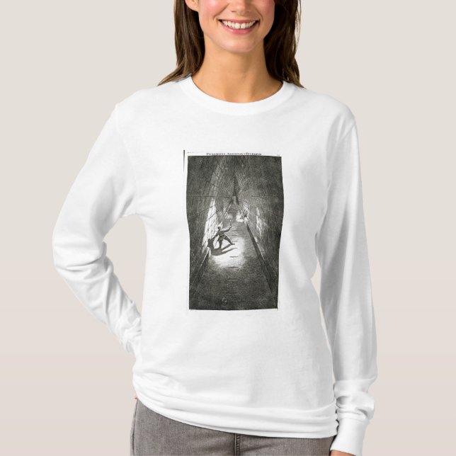 Innenaufstieg einer Pyramide, c.1780 (Stich) T-Shirt (Vorderseite)