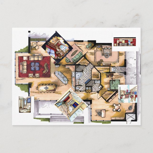 Innenausbau Postkarte (Vorderseite)