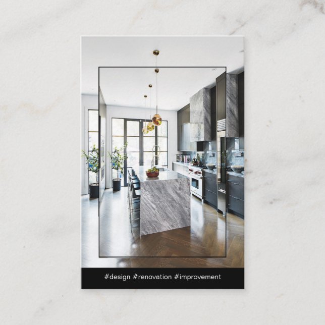 Innenausstatter/Auftragnehmer Visitenkarte (Vorderseite)