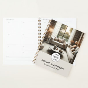 Innenausstatter Custom Logo Foto Neutral Beige Planer