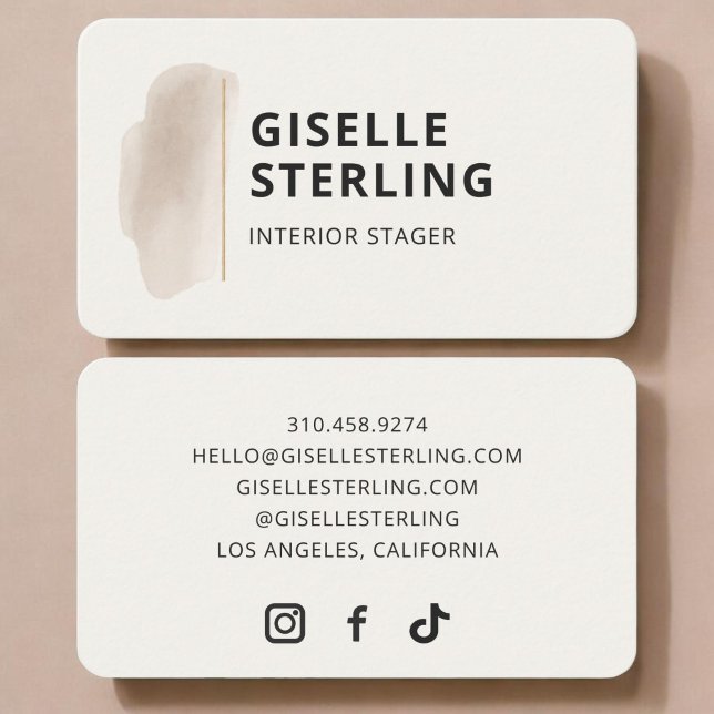 Innenausstattungs-Designer Visitenkarte (Von Creator hochgeladen)