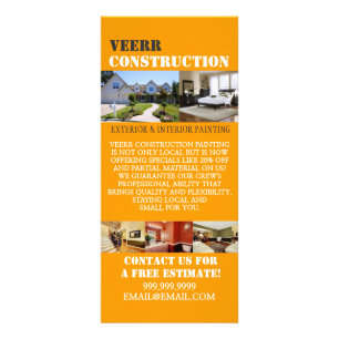 Innenbereich der Konstruktionszeichnung Außenberei Werbekarte