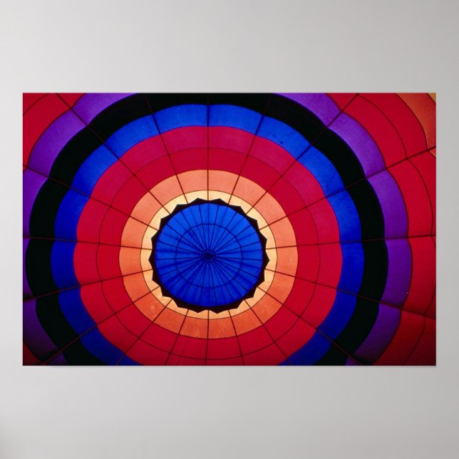 Innenbereich eines Heißluftballons Poster (Vorne)