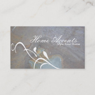 Innendekoration Rock Texture Business Card Visitenkarte