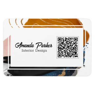 Innendesign Einfach Abstrakter QR-Code-Bus Magnet