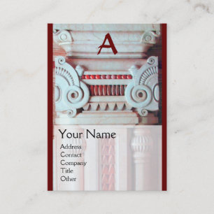 INNENDESIGNER, ARCHITEKTUR-Monogramm, Visitenkarte