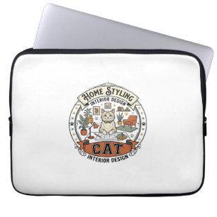 Inneneinrichtung Home Styling Katze Inneneinrichtu Laptopschutzhülle
