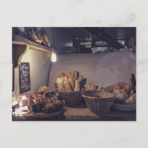 Innengestaltung der Vintagen Bäckerei und Konditor Postkarte