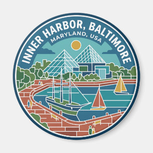 Innenhafen, Baltimore USA Magnet