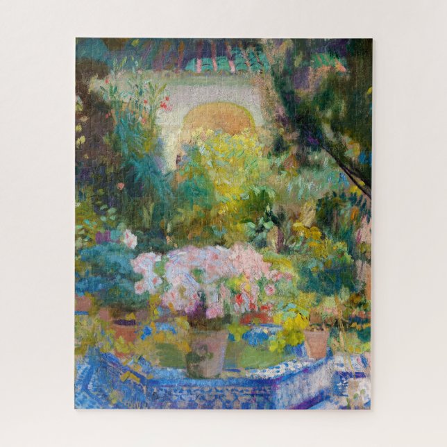 Innenhof der Casa Sorolla von Joaquin Sorolla Puzzle (Vertikal)