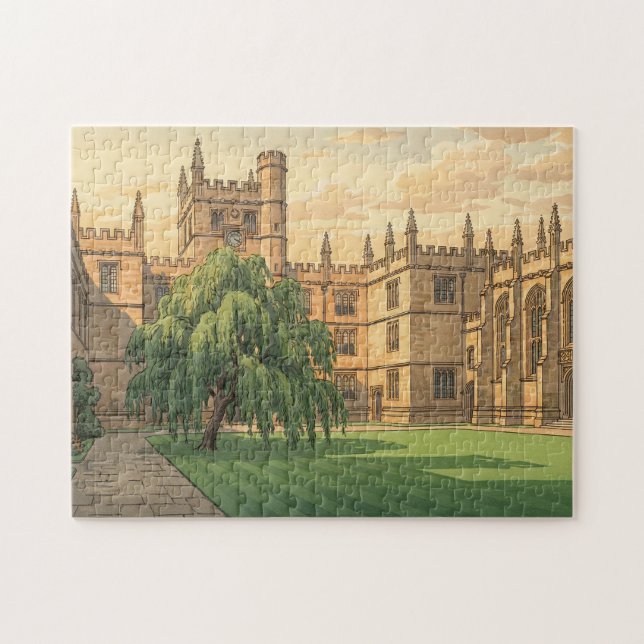 Innenhof der Universität Oxford  Puzzle (Horizontal)