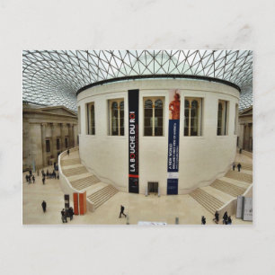 Innenhof des British Museum in London, England Postkarte
