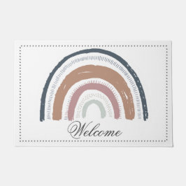 Innenhof Doormat - Rainbow Welcome Mat Fußmatte