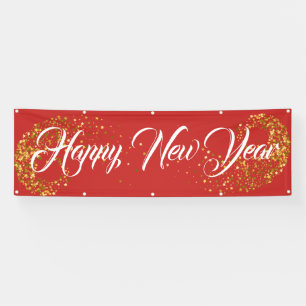 Innenhof Kundenspezifische Banner-Happy New Year Banner