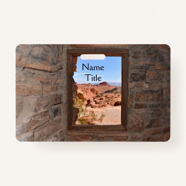 Innenkabine mit Aussicht auf das Feuertal Ausweis (Vorderseite)