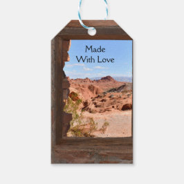 Innenkabine mit Aussicht auf das Feuertal Geschenkanhänger