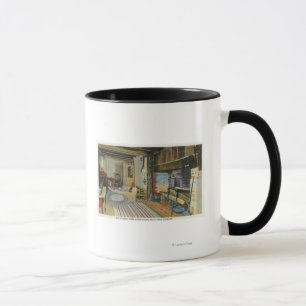 Innenküchen-Ansicht des Hauses Johns Alden Tasse