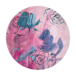 Innenmusik - Blumenkizze Schneidebrett