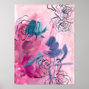 Innenmusik - Blumenskizze Poster