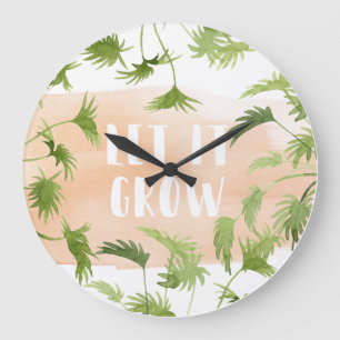 Innenoase   ließ es wachsen große wanduhr