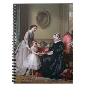 Innenraum "an den Kastanien" Wimbledon, Großmutter Notizblock