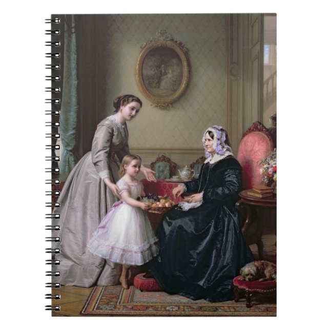 Innenraum "an den Kastanien" Wimbledon, Großmutter Notizblock (Vorderseite)