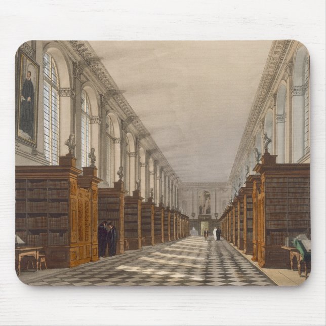 Innenraum der Dreiheits-Uni-Bibliothek, Cambridge, Mousepad (Vorne)