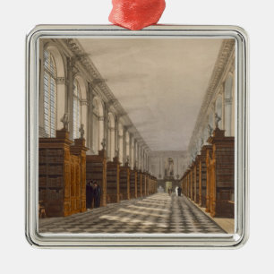 Innenraum der Dreiheits-Uni-Bibliothek, Cambridge, Ornament Aus Metall