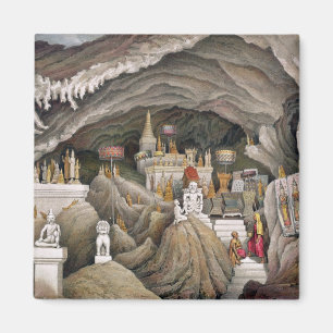 Innenraum der Grotte von Nam Hou, Laos, von 'Atl Magnet