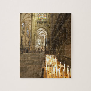 Innenraum der Kathedrale St. Peter in Regensburg Puzzle
