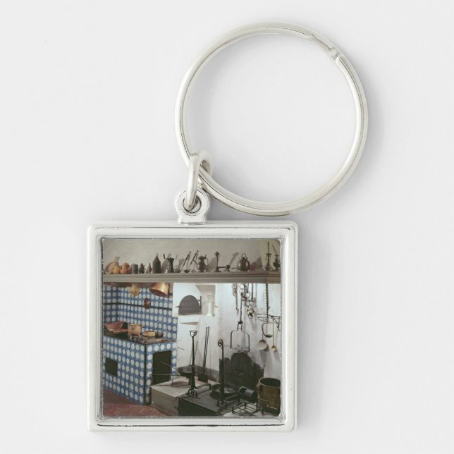 Innenraum der Küche des Hotels de Cabris Schlüsselanhänger (Vorne)