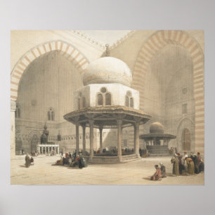 Innenraum der Moschee des Sultans-EL Ghoree, Ca Poster