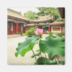Innenraum der Pagode in China Magnet